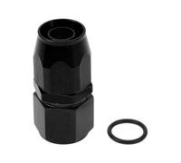 A ABSOPRO Male Flare Reducer Hose Fitting Adapter TF-1001-AN10 0° Fuel Line Connector Aluminum with O-ring Black