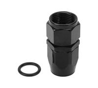 A ABSOPRO Male Flare Reducer Hose Fitting Adapter TF-1001-AN12 0° Fuel Line Connector Aluminum with O-ring Black