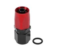A ABSOPRO Male Flare Reducer Hose Fitting Adapter TF-1001-AN6 0° Fuel Line Connector Aluminum with O-ring Red,Black