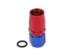 A ABSOPRO Male Flare Reducer Hose Fitting Adapter TF-1001-AN6 0° Fuel Line Connector Aluminum with O-ring Red,Blue