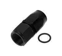 A ABSOPRO Male Flare Reducer Hose Fitting Adapter TF-1001-AN8 0° Fuel Line Connector Aluminum with O-ring Black