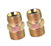 A ABSOPRO Male Hose Fitting Connector Adapter 3/8" NPT to M16x1.5mm (Set of 2)