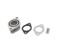 A ABSOPRO Motorcycle Carburetor Connector for GS125 CG125 Metal Gray