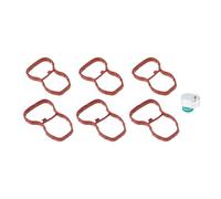 A ABSOPRO No.11618511363/11617807480 Intake Manifold Gasket with Intake Flap Delete Blank Plug for BMW N57 N57S Engines Intake Manifold Gasket Set