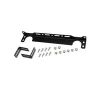 A ABSOPRO Oil Cooler Mounting Bracket Kit 330mm Aluminum Alloy Engine Oil Cooler Radiator Adapter Kit Oil Cooler Bracket Kit Black Transmission Oil Cooler Mounting Kit car Item Replacement