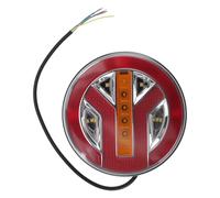 A ABSOPRO Rear Lights 12-24V Rear Brake Turn Signal Plastic Red Yellow Rear Tail Light 1pc