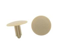 A ABSOPRO Rivets 6mm Hole 24.5mm Head Plastic Beige (Set of 20)