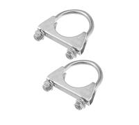 A ABSOPRO Round U Bolt Muffler Exhaust Clamps for Car / 1.85" ID 48mm / 2 Pcs Item Replacement