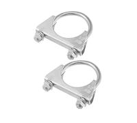 A ABSOPRO Round U Bolt Muffler Exhaust Clamps for Car / 2" ID 52mm / 2 Pcs Item Replacement