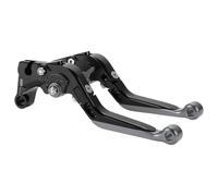 A ABSOPRO Short Long Brake Clutch Levers for Yamaha YZF R1 09-14 Adjustable Motorcycle Handlebar Brake Lever Aluminum Alloy Black Handle Titanium End