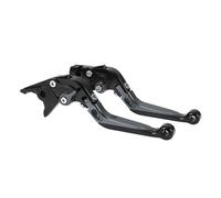 A ABSOPRO Short Long Brake Clutch Levers for Yamaha YZF R1 1999-2001 Adjustable Motorcycle Handlebar Brake Lever Aluminum Alloy Black Head Titanium Handle