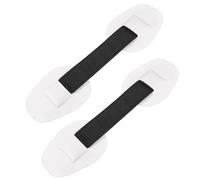 A ABSOPRO Strap Handle Patches Carry Grab Handle PVC White (Set of 2)