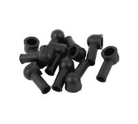 A ABSOPRO Terminal Insulating Covers 12mm x 8mm Boot Sleeve Black (Set of 10)