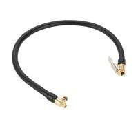 A ABSOPRO Tire Inflator Extension Tube Durable 19.69inch M8x0.8 8mm ID Air Pump Extend Hose Adapter Tire Valve Deflatable Rubber Black 1pc