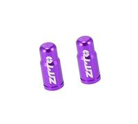 A ABSOPRO Tire Valve Caps French Dust Covers Purple Set of 2