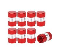 A ABSOPRO Tire Valve Stem Caps 10x16MM Car Wheel Valve Cap Aluminum Alloy Red for Car Bike Motorcycle Truck Anti Crash Tyre Valve Stem Cover Valve Dust Cap Tire Valve Cap 8 Pcs