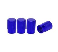 A ABSOPRO Tire Valve Stem Caps 11x16.5MM Car Wheel Valve Cap Aluminum Alloy Blue for Car Bike Motorcycle Truck Anti Crash Tyre Valve Stem Cover Valve Dust Cap Tire Valve Cap 4 Pcs