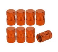 A ABSOPRO Tire Valve Stem Caps 11x16MM Aluminum Alloy Orange 8 Pcs
