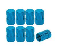 A ABSOPRO Tire Valve Stem Caps 11x16MM Aluminum Alloy Sky Blue 8 Pcs | for Car Bike Motorcycle Truck, Anti crash tyre valve stem cover, Dust cap, Wheel Valve Cap