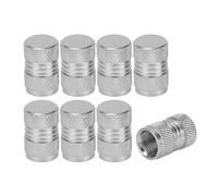 A ABSOPRO Tire Valve Stem Caps 11x16MM Car Wheel Valve Cap Aluminum Alloy Silver Tone for Car Bike Motorcycle Truck Anti Crash Tyre Valve Stem Cover Valve Dust Cap Tire Valve Cap 8 Pcs