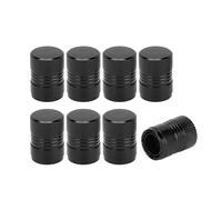 A ABSOPRO Tire Valve Stem Caps 12x17MM Car Wheel Valve Cap Aluminum Alloy Black for Car Bike Motorcycle Truck Anti Crash Tyre Valve Stem Cover Valve Dust Cap Tire Valve Cap 8 Pcs