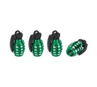 A ABSOPRO Tire Valve Stem Caps 14x29MM Aluminum Alloy Green for Car 4 Pcs | Wheel valve cap, Anti crash, Tyre valve stem cover, Dust cap, for Bike Motorcycle Truck