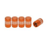A ABSOPRO Tire Valve Stem Caps 16MM Copper Orange 5 Pcs | for Car Bike Motorcycle Truck, Anti crash tyre valve stem cover, Dust cap, Wheel valve cap