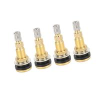A ABSOPRO Tire Valve Stem Tractor TR618A Air Liquid Water Tubeless 4pcs | Tyre Valve Stem, WITH Valve Cap, Left, Right, Front, Rear, Gold Tone, Silver Tone, Black
