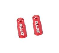 A ABSOPRO Type Valve Caps Dust Covers for Bicycle Road Bike Red Set of 2