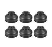A ABSOPRO Universal Car Turn to Rod Arm Ball Joint Head Dust Protection Car Suspension Steering Parts Rubber Black (Set of 6)