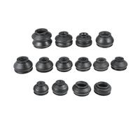 A ABSOPRO Universal Car Turn to Rod Arm Ball Joint Head Dust Protection Car Suspension Steering Parts Rubber Black