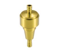 A ABSOPRO Universal Gas Inline Fuel Filter 6mm OD Gasoline Filter Gold Tone