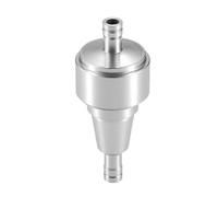A ABSOPRO Universal Gas Inline Fuel Filter 6mm OD Gasoline Filter Silver Tone