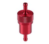 A ABSOPRO Universal Gas Inline Fuel Filter Gasoline Filter for Motorbike Red