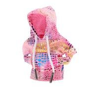 A ABSOPRO Universal Shift Knob Cover Reflective Pattern Gearstick Hoodie Shifter Lever Knob Hoodie for Car RV Truck SUV Fabric Pink
