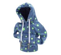 A ABSOPRO Universal Shift Knob Cover Star Glow in the Dark Pattern Gearstick Hoodie Shifter Lever Knob Hoodie for Car RV Truck SUV Fabric Blue