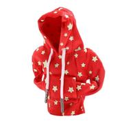 A ABSOPRO Universal Shift Knob Cover Star Glow in the Dark Pattern Gearstick Hoodie Shifter Lever Knob Hoodie for Car RV Truck SUV Fabric Red