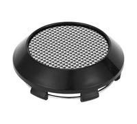 A ABSOPRO Wheel Center Caps Hub Caps Rim Center Caps OD: 70mm/2.76" Plastic Black 1 Pc for Ford for BMW with Gradual Carbon Fiber Pattern Sticker