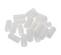 A ABSOPRO Wheel Lug Nut Bolt 19mm Rims Tire Nut Screws Dust Cap Cover Nut Protection PVC White 20 Pcs