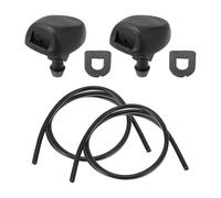 A ABSOPRO Windshield Washer Nozzle for Peugeot 207 07-15, 6438H4 | No.6438H4, 2 Pcs Gaskets, Wiper Spray Washer Jet, 1 Meter Fluid Hose