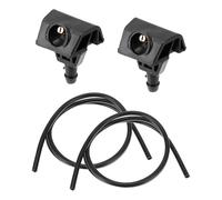 A ABSOPRO Windshield Washer Nozzle Kit for Nissan Note 2006-2013 Windshield Spray Nozzles Wiper Spray Washer Jet No.289329U000 2 Pcs 1 Meter Fluid Hose