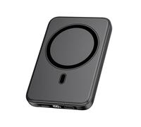 A ADDTOP Magnetic - Portable - Charger - 10000mAh - UltraSlim 15W Magnet WirelessPower Bank - 20W Fast Charging iPhone Charger with LED USB-C, Battery Pack for iPhone 16/15/14/13/12 Black