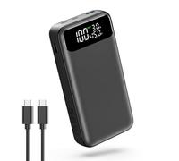 A ADDTOP Power Bank, 20,000mAh 65W Laptop Portable Charger, USB C PD QC Fast Charging, 3-Port External Battery Pack for MacBook Dell XPS iPad Tablet, iPhone 16/15/14/13 Series, Samsung, Dell, and More