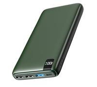 A ADDTOP Power-Bank-Portable-Charger-26800mAh High Capacity, 22.5W Fast Charging Power Phone Charger & 20W USB C External Battery Pack with 4 Outputs and LCD Display for Smartphone, Tablets Green