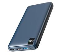 A ADDTOP Power-Bank-Portable-Charger-26800mAh High Capacity, 22.5W Fast Charging Power Phone Charger & 20W USB C External Battery Pack with 4 Outputs and LCD Display for Smartphone, Tablets Blue