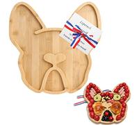 A AIFAMY French Bulldog Cheese Board, 12" inch Frenchie Charcuterie Boards Extra Large Bamboo Funny Serving Tray Aperitif Platter Dog Gift for Housewarming Bachelor Party Thanksgiving Christmas