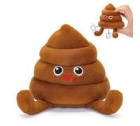 A AIFAMY Funny Poop Plush Toy with 4 Fart Sounds - Fart Blaster Noise Maker - Realistic Fake Poop for Pranks, Jokes - Funny Gag Gift for Pets, Kids, Adults
