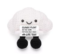 A AIFMAY Storm Black Cloud Plush, Positive Emotional Cloud Doll, Perfect Encouraging Graduation & Birthday Gift for Adults Nature Lovers (White)