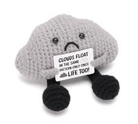 A AIFMAY Storm Black Cloud Plush, Positive Emotional Cloud Doll, Perfect Encouraging Graduation & Birthday Gift for Adults Nature Lovers (Black)