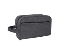 A AIKOOL Travel Toiletry Bag - Durable Waterproof Material with Multi-Compartment Organization, Compact Size, Lightweight Portable Hanging Dopp Kit for Toiletries & Travel Accessories, black, Simple